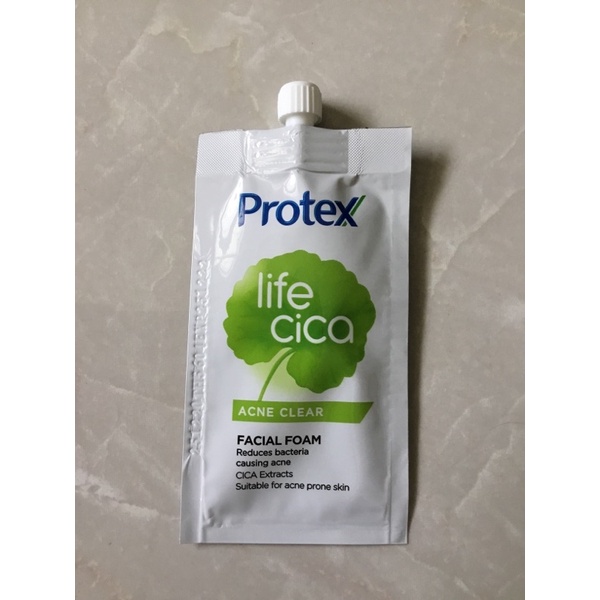 PROTEX life cica acne clear facial foam 10 กรัม ขนาดพกพา