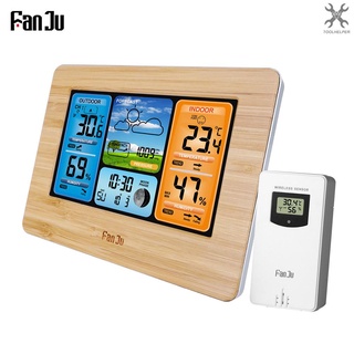 [toolhelper] Fanju FJ3373 นาฬิกาปลุกดิจิทัล หน้าจอ LCD วัดอุณหภูมิ บารอมิเตอร์ อเนกประสงค์