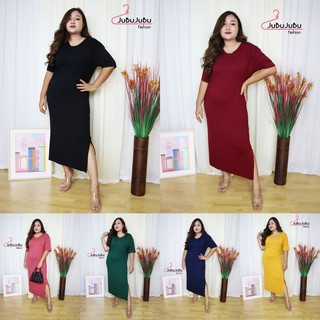 🔥ส่งไวมาก🔥 ชุดเดรสคอกลม เดรสสาวอวบ  อก38 40 42 44 46นิ้ว Oversize Bigsize ชุดคลุมท้อง