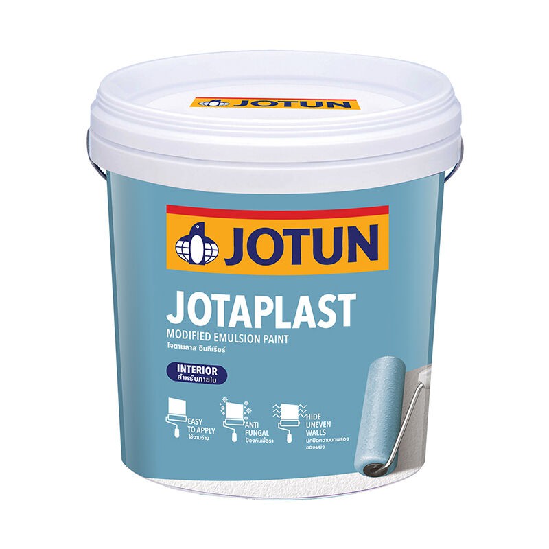ราคาพิเศษ!! สีน้ำภายใน ด้าน JOTUN รุ่น JOTAPLAST ขนาด 9 ลิตร สีเบส A