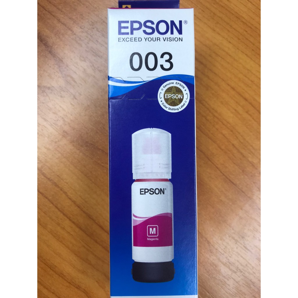 หมึกแท้ EPSON 003  M   หมึกเติมสำหรับ EPSON L3110/3150   สีแดง  (มีกล่อง)