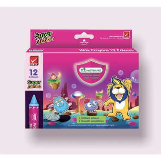 สีเทียนซุปเปอร์จัมโบ้ Master Art 12สี