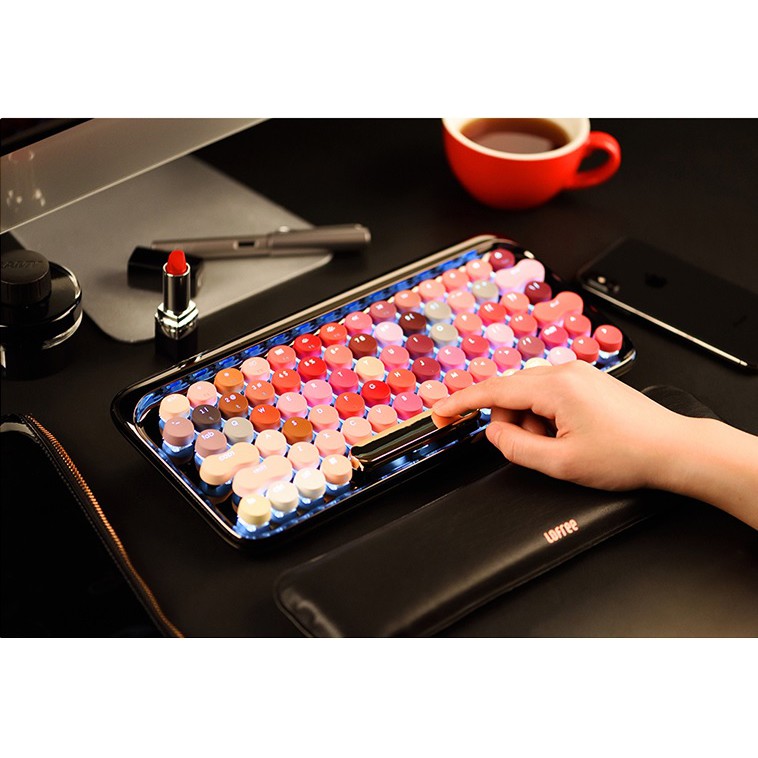 คีย์บอร์ด Lofree Lipstick Wireless Keyboard Bluetooth ไฟลอด คีย์บอร์ด
