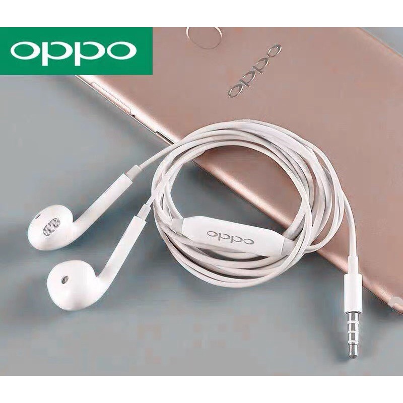 หูฟัง รุ่นใหม่ OPPO ของแท้ Original Oppo R11 Jack 3.5มม. เสียงดีมากกก ใช้ได้หลายรุ่น เช่น R9S Reno A3S A5S R15 R17 A72 A