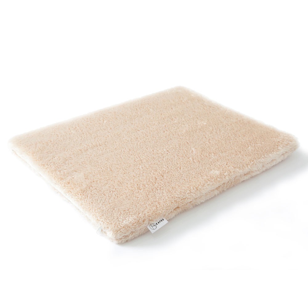 KAFBO Beige Bed Pad เบาะนอนสัตว์เลี้ยง ที่นอนแมว สุนัข ที่นอนสัตว์เลี้ยง ขนนุ่ม เตียงสัตว์เลี้ยง เบาะนอนแบบนิ่ม
