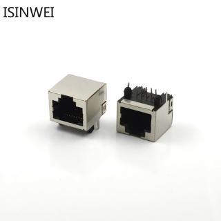 5 ชิ้น RJ45 Network Interface 512-8 P 8 C RJ45 Socket 8 P ไม่มีแสง