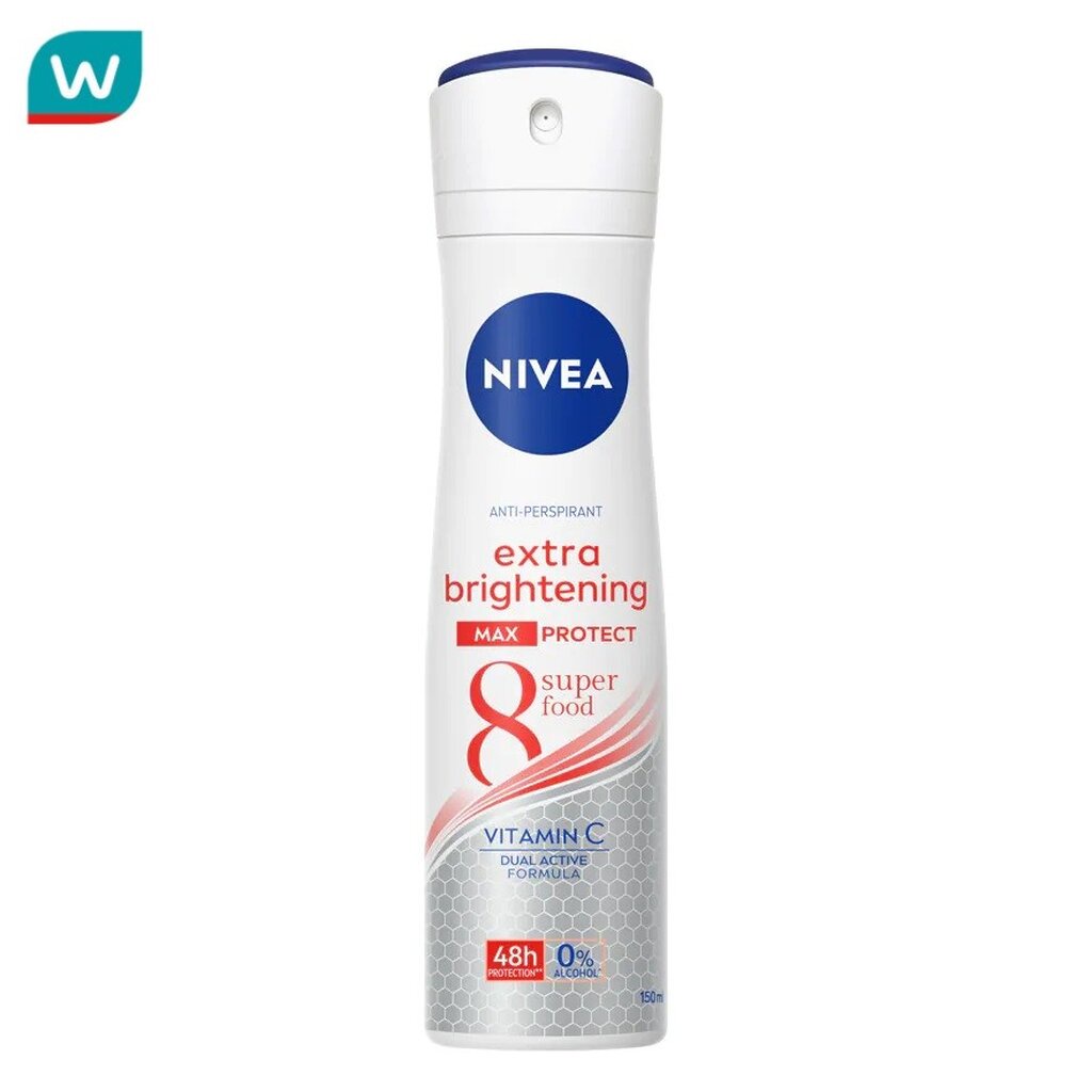 Nivea นีเวีย สเปรย์ เอ็กซ์ตร้า ไบรท์เทนนิ่ง แม็กซ์ โพรเทค 150 มล.