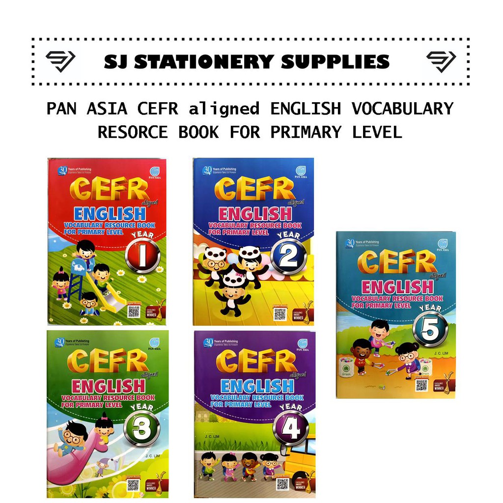 PAN ASIA CEFR ALIGNED ENGLISH VOCABULARY RESOURCE BOOK สําหรับชั้นสําคัญ