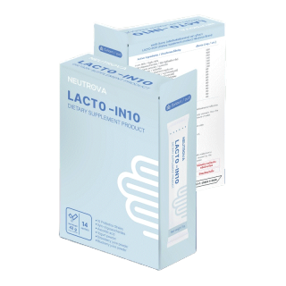 ( HWWCHFZ ลด 50 บาท ) LACTO-IN10  โพรไบโอติก แบบซองกรอกปาก 20BillionCFU ตัวช่วยขับถ่าย กรดไหลย้อน โปรไบโอติก Probiotic