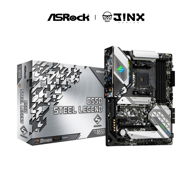 MAINBOARD AM4 ASROCK B550 STEEL LEGEND ประกันศูนย์ 3 ปี