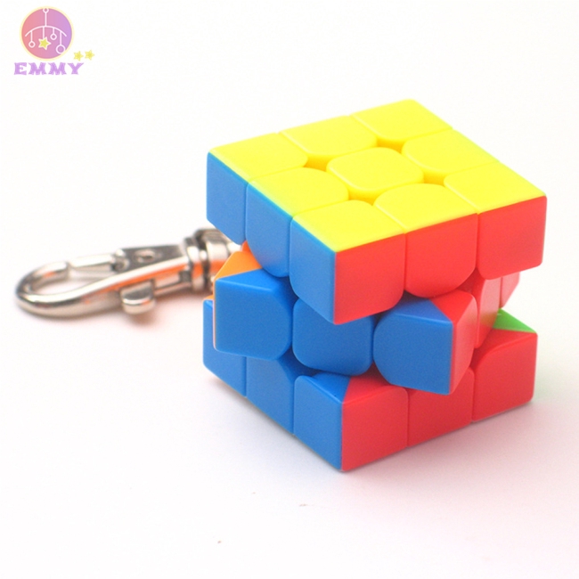 3cm Mini Small 3x3 Magic Cube Key Chain Smart Cube Toy & Creative Key ...