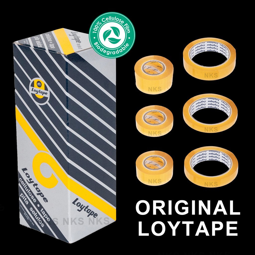 Loytape CELLULAOSE TAPE BIG (40M) / SMALL (15YDS) (กล่อง)