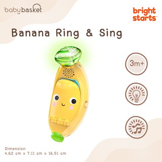 Bright Starts Banana Ring &amp; Sing โทรศัพท์กล้วยดนตรี โทรศัพท์คุณหนู โทรศัพท์เรียนรู้