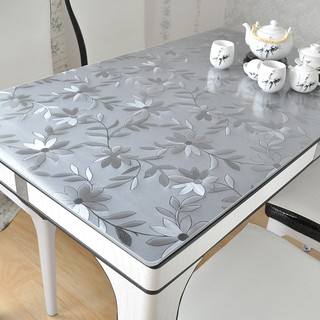 ♟☇ผ้าปูโต๊ะ pvc แบบหนากันน้ำกันน้ำมันอุณหภูมิสูงและการซัก - ฟรีเสื่อโต๊ะกาแฟพลาสติกผ้าปูโต๊ะแผ่นคริสตัลฝ้าใส