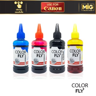 Color Fly Canon หมึกเทียบ หมึกเติม Inkjet หมึก Ink Tank เกรดพรีเมี่ยม ขนาด 100 ml สำหรับเครื่องพิมพ์ Inkjet Can