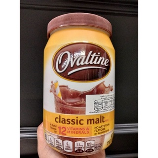 Ovaltine Classic Malt เครื่องดื่มรสมอลต์ สำเร็จรูป แบบผง 340g.