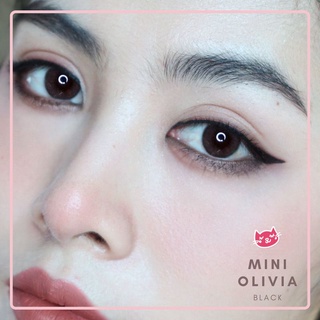 คอนแทคเลนส์ รุ่น mini Olivia ยี่ห้อ Kitty Kawaii สีดำ มีค่าสายตา