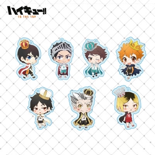 Haikyuu พวงกุญแจอะคริลิครูปการ์ตูนคาราซูโน่น่ารักสําหรับห้อยกระเป๋าพวงกุญแจ