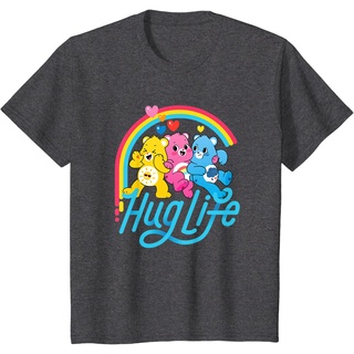 ผ้าฝ้ายคอกลมเสื้อยืด พิมพ์ลาย Care Bears Unlock the Magic Hug Life สําหรับเด็กfrom S-4XL