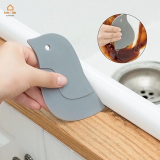 [Stock] Cute Cartoon Penguin Shape Decontamination Board/ Multi-function Simple Soft Oil Scraper/ Kitchen Cleaning Gadgets