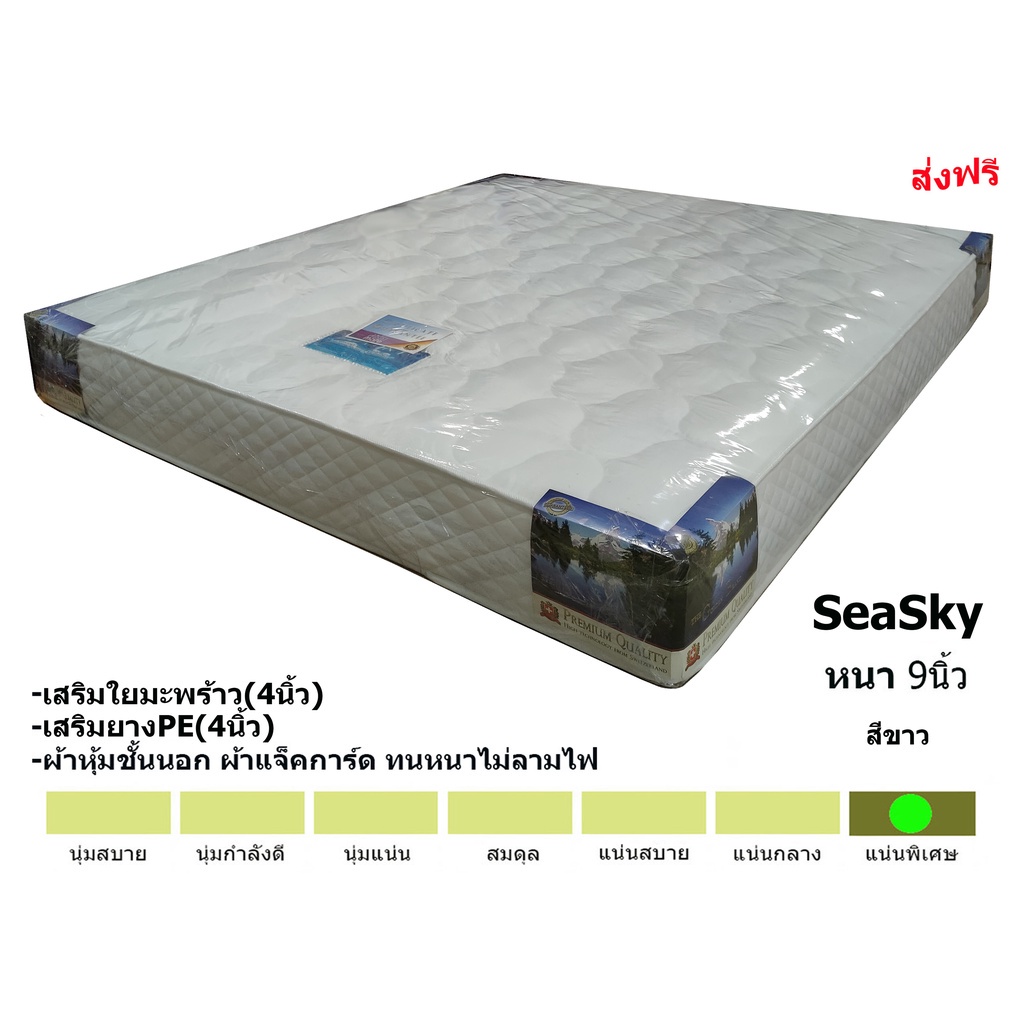 SeaSky ใยมะพร้าวเกรดAอย่างหนาแข็งแน่นทนทาน ที่นอน  ขนาด 3.5/5/6 ฟุต หนา 9 นิ้ว