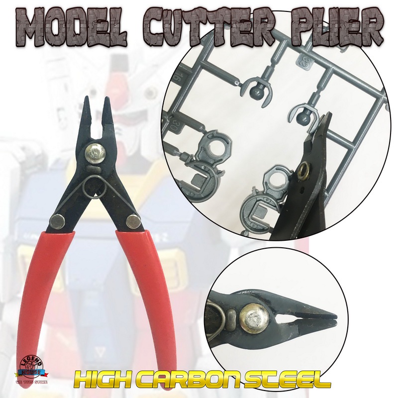 Cutter Nipper Plier ทนทานเหล็กคาร์บอนสูงสําหรับโมเดลกันดั้ม