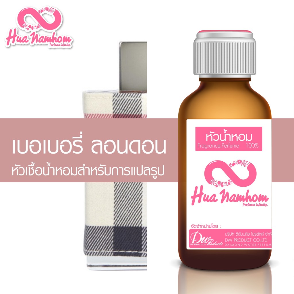 หัวน้ำหอมกลิ่นโคลน เบอเบอร์รี่ ลอนดอน หัวน้ำหอมแท้100%