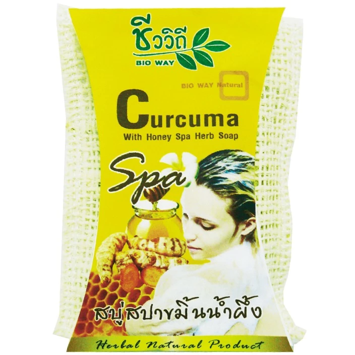 ชีววิถี สบู่สปาขมิ้นน้ำผึ้ง(3 ชิ้น)