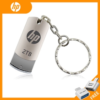 ฟรีอะแดปเตอร์โทรศัพท์มือถือ OTG HP 128GB แฟลชไดรฟ์ USB2.0 โลหะ เขียน ทดสอบ ดิสก์ U 2TB 1TB 256GB 512GB 64gb 32gb 16gb 8gb 4gb ปากกา