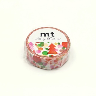 mt watercolor Christmas (MTCMAS106) / เทปตกแต่งวาชิ ลาย watercolor Christmas แบรนด์ mt masking tape จากประเทศญี่ปุ่น