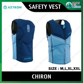 Aztron Chiron Safety Vest (สีฟ้า) เสื้อชูชีพช่วยลอยตัว แบบเต็มตัว ผลิตจากวัสดุชั้นดี เนื้อผ้ายืดหยุ่น