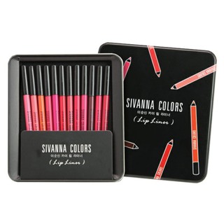 Sivanna Colors Drawing Lip Pen Kit ซีเวียน่า ลิป 
 ดินสอเขียนขอบปาก 12 เฉดสี