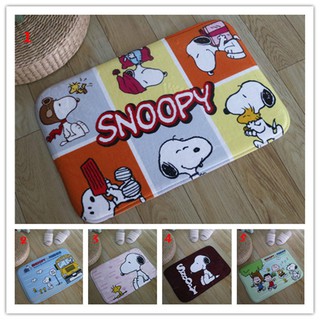 พรมปูพื้นกันลื่นพิมพ์ลาย SNOOPY สำหรับตกแต่งบ้าน