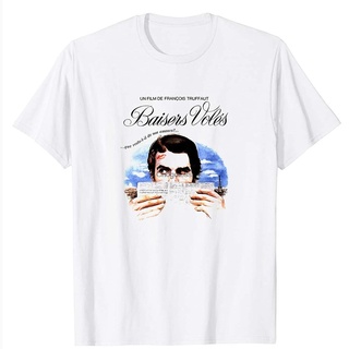 เสื้อยืด พิมพ์ลายภาพยนตร์ Baisers Voles Truffaut Godard Paris France สไตล์วินเทจ เหมาะกับของขวัญ สําหรับผู้ชาย และผู้หญิ