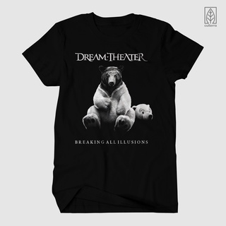 เสื้อยืด พิมพ์ลายวงดนตรี DREAM THEATER สีขาวS-5XL