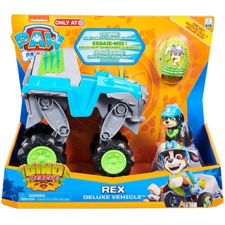 Paw Patrol Dino Rescue Rex Deluxe Vehicle [Includes 1 Mystery Dino Figure!] ฟิกเกอร์ Paw Patrol Dino Rescue Rex Deluxe [รวมฟิกเกอร์ Mystery Dino 1 ชิ้น!]