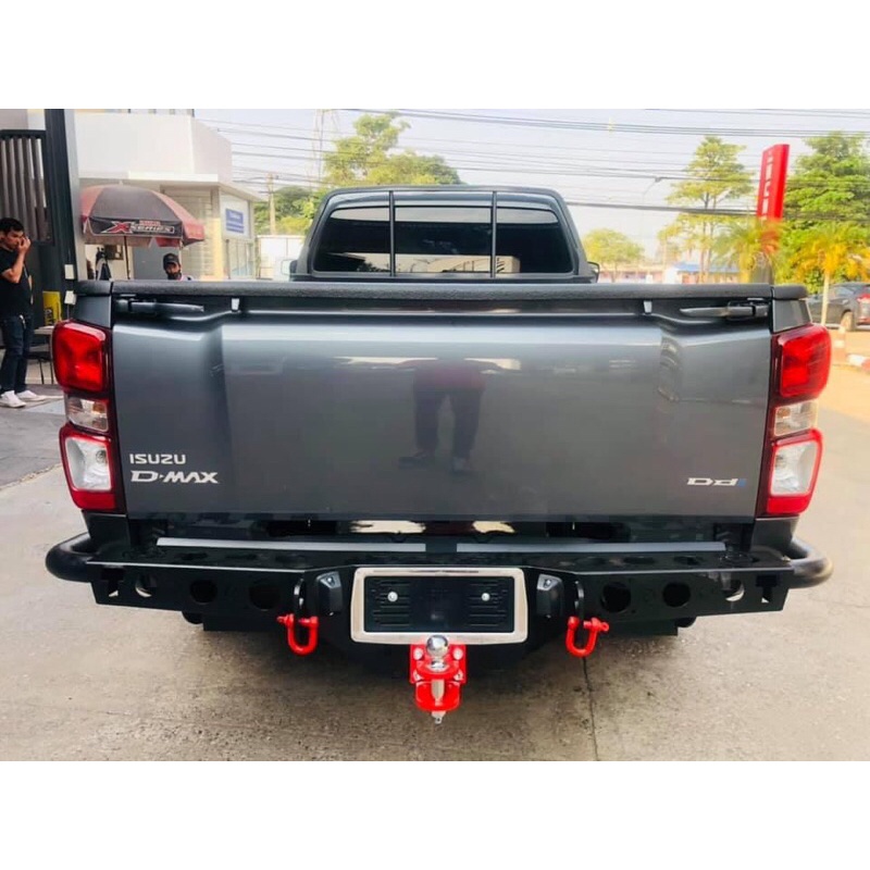 กันชนหลังเหล็ก พร้อมห่วงสีแดง สำหรับรถกระบะ - รูปที่ 4