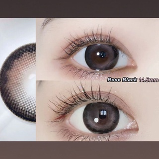 Rose Black / คอนแทคเลนส์ 14.5mm ใช้งานได้ไม่เกิน 1 ปี มีค่าสายตาให้เลือกตั้งแต่ 0.00 ถึง - 8.00