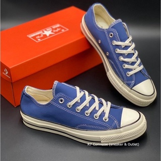 🚩  Chuck Taylor All Star 70s Low Blue สีน้ำเงินข้อสั้น สินค้าพร้อมกล่องป้ายแท็กเกาหลี มีเก็บปลายทาง