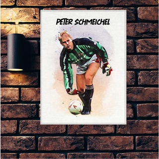 โปสเตอร์ ผ้าแคนวาส Peter Schmeichel (2) Manchester United ปีเตอร์ ชไมเคิล ตำนาน นักฟุตบอล แมนยู แมนเชสเตอร์ยูไนเต็ด