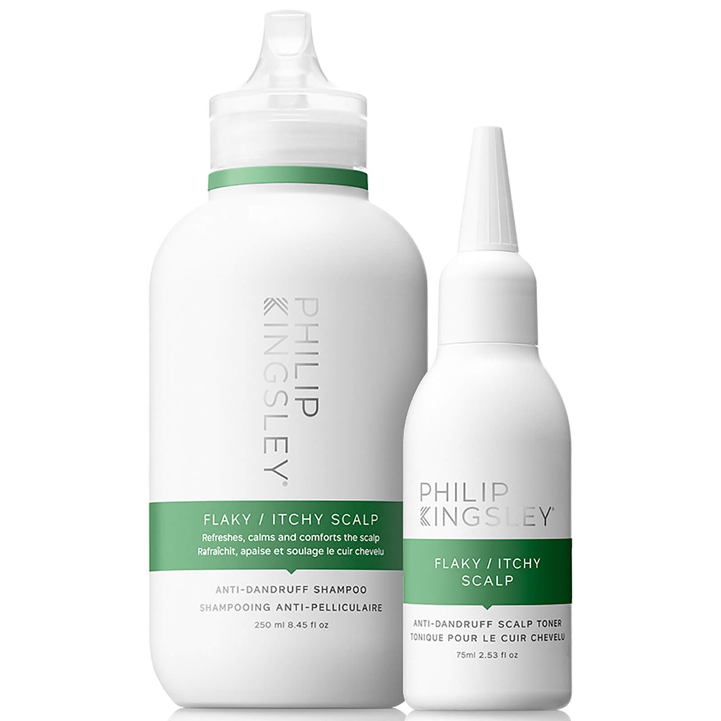 พร้อมส่ง ของแท้ Philip Kingsley Flake Fighters Set/Flaky/Itchy Scalp Shampoo & Conditioner Duo (Vari
