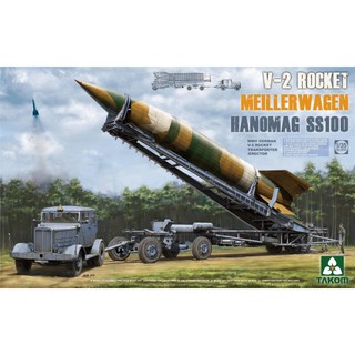 พลาสติก โมเดล ประกอบ TAKOM สเกล 1/35 V-2 Rocket Meillerwagen Hanomag SS100 WWII German V-2 Rocket Transporter/Erector