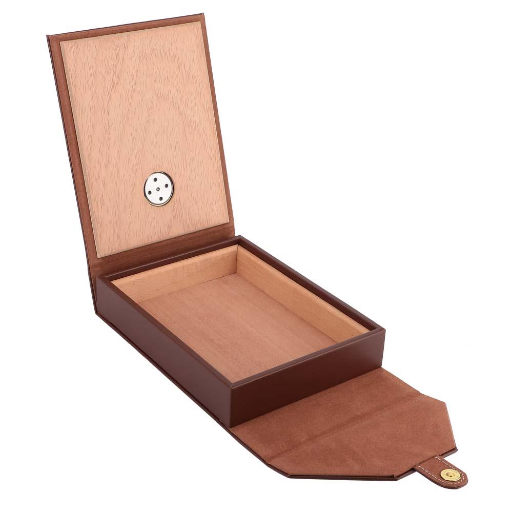 Cedar Wood Cigarette Storage Case w Humidifier Hygrometer 10-15 Cigars ...