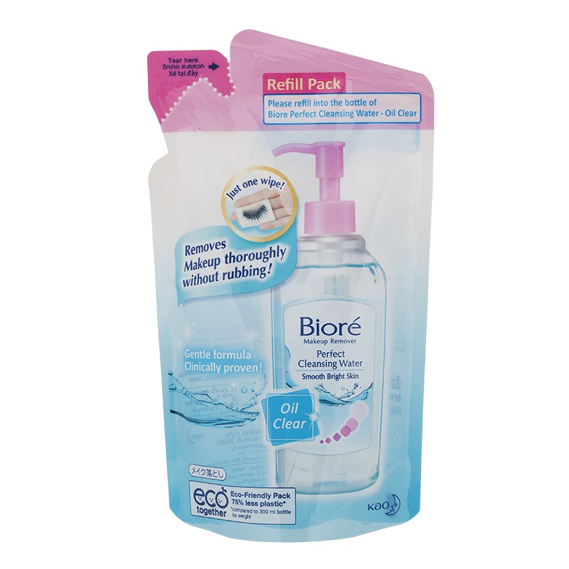 biore perfect cleansing water refill 250 ml