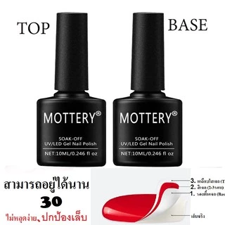 Top coat + Base + Matte สีเจลเคลือบเล็บ ขนาด 7.3 ml. สีเจลต้องอบด้วยเครื่อง UV / LED เท่านั้น