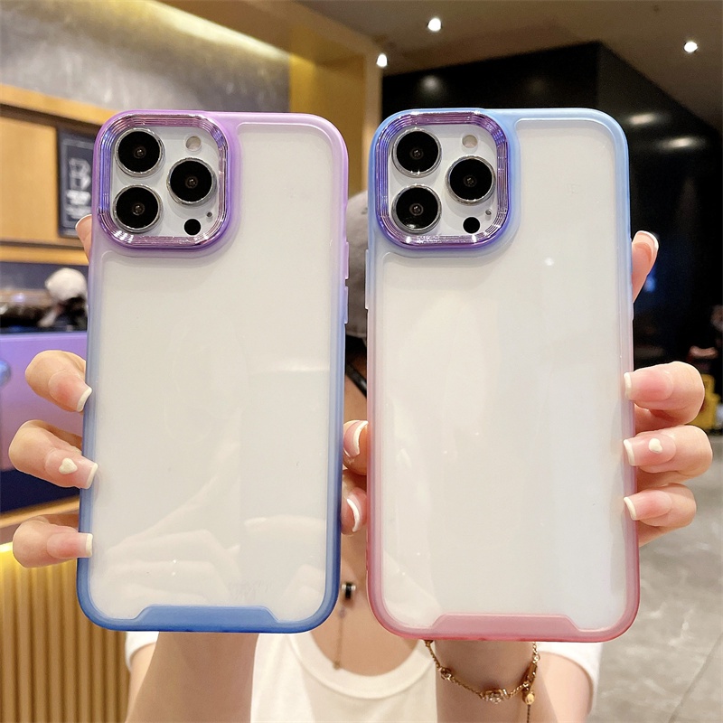 เคสโทรศัพท์มือถือ 6d ไล่โทนสี สําหรับ I-phone 13 12 11 Pro Max X Xs Xr Xsmax