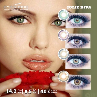 Eyeshare คอนแทคเลนส์สีสันสดใสสําหรับ Eyes Jolie Diva Series 1 คู่