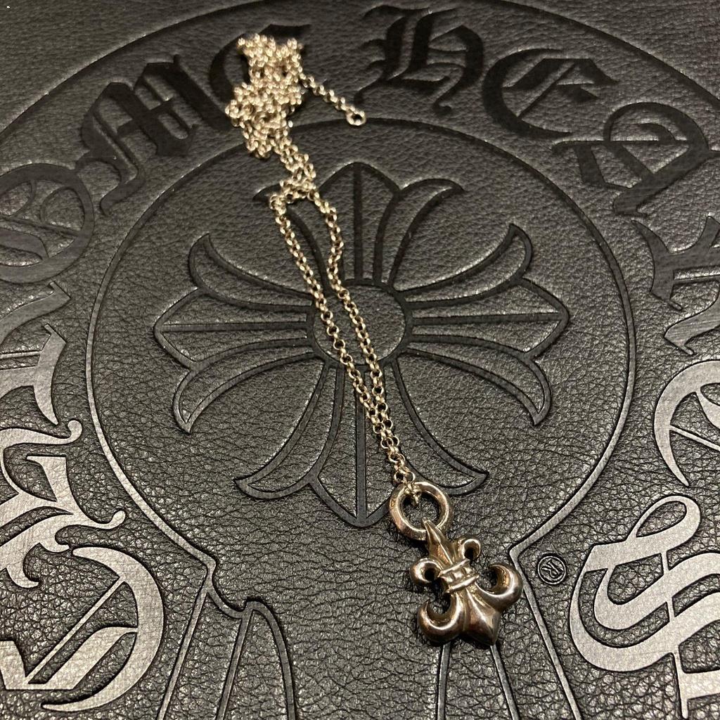 เครื่องประดับ Chrome Heartsสร้อยคอ Chrome HeartsChrome Hearts▼✶จี้ดอกไม้ลูกเสือเก้า Croce CH Iris Mi