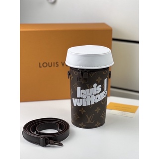 กระเป๋าสะพายหนัง หลุย coffee cup pouch Bag Hiend1:1 Size 20cm