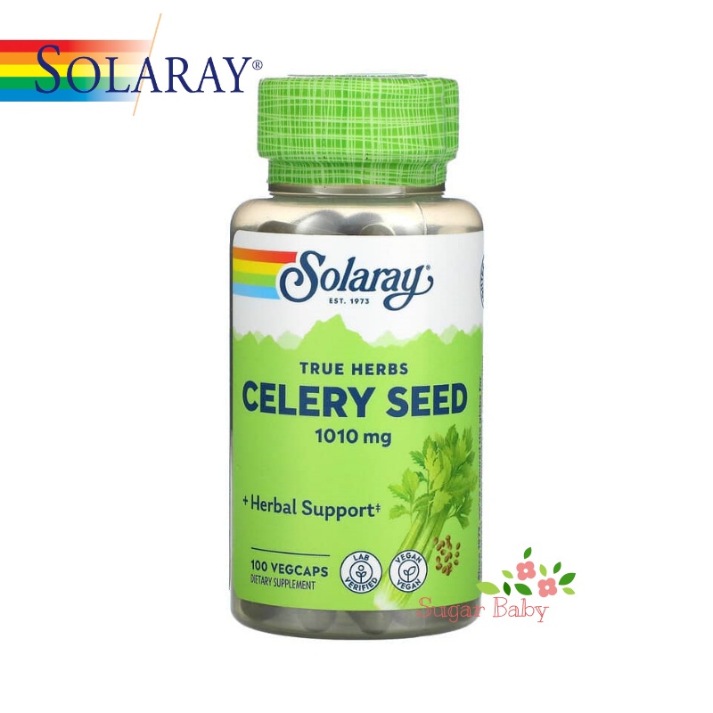 Solaray Celery Seed 505 mg 100 VegCaps คื่นช่ายฝรั่ง 100 เม็ด